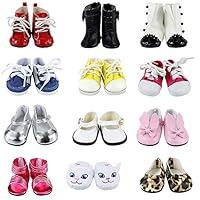 Algopix Similar Product 14 - BARWA 18 Inch Doll Shoes 5 Pairs of