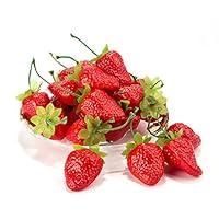 Algopix Similar Product 15 - Umiss Artificial Strawberries 30pcs