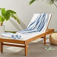 Algopix Similar Product 7 - Amazon Basics Sky Blue Cabana Stripe