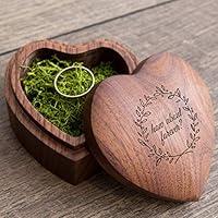 Algopix Similar Product 17 - How about forever Heart Wood Ring box