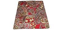 Algopix Similar Product 11 - DL Menswear Red Gold Paisley Silk