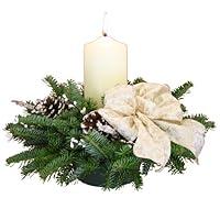 Algopix Similar Product 11 - Worcester Wreath Winter Elegance Pillar