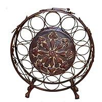Algopix Similar Product 2 - HomeRoots Traditional Style Metal Wine
