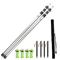 Algopix Similar Product 17 - SUFTMUOL Telescoping Tarp Poles Set of