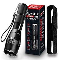 Algopix Similar Product 18 - LED Rechargeable Tactical Flashlight 