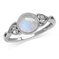 Algopix Similar Product 5 - Silvershake 7mm Natural Moonstone 925