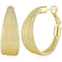 Algopix Similar Product 8 - SHERRIE DOBBIE Hoop Earrings 14K Gold