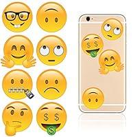 Algopix Similar Product 12 - iDecoz Emoji Reusable Vinyl Decal