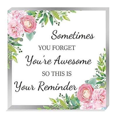 Best Deal for CREATCABIN Acrylic Inspirational Quotes Gifts 