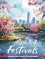 Algopix Similar Product 6 - Spring Festivals Adult Coloring Book