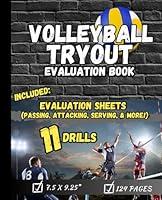 Algopix Similar Product 20 - Volleyball Tryout Evaluation Book