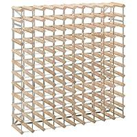 Algopix Similar Product 3 - vidaXL Beige Solid Pinewood Wine Rack 