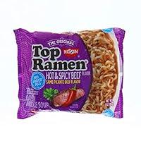 Algopix Similar Product 14 - NISSIN TOP RAMEN HOT AND SPICY BEEF