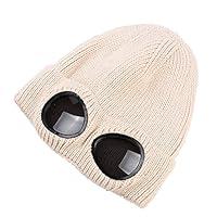 Algopix Similar Product 7 - MansWill Unisex Wool Knitted Goggles