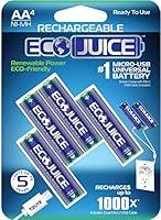 Algopix Similar Product 20 - Eco Juice AA Rechargeable Batteries