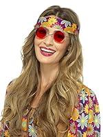 Algopix Similar Product 20 - 60s 70s Hippie Specs Red