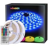 Algopix Similar Product 17 - MINGER RGB LED Strip Lights 328ft