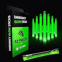 Algopix Similar Product 6 - 12 Ultra Bright Emergency Glow Sticks 