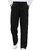 Algopix Similar Product 16 - TURAND Black Pants Men Elastic Waist