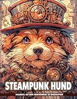 Algopix Similar Product 2 - Steampunk Hund Malbuch fr Jugendliche