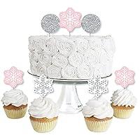 Algopix Similar Product 7 - Big Dot of Happiness Pink Winter