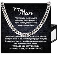 Algopix Similar Product 4 - SUTERY To My Man Necklaces Gift Promise