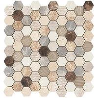 Algopix Similar Product 16 - Drumlin Hexagon Mosaic Tile