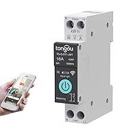 Algopix Similar Product 13 - TUYA WiFi Smart Switch Circuit Breaker