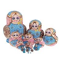 Algopix Similar Product 1 - NMGMJQ Matryoshka Stacking Dolls 15 Pcs