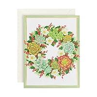 Algopix Similar Product 15 - Caspari Succulent Wreath with Berries