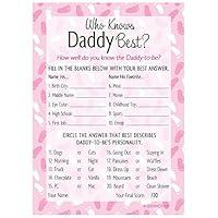 Algopix Similar Product 18 - Who Knows Daddy Best Baby Shower Game 