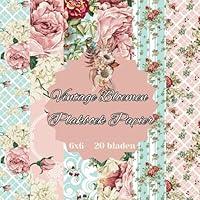 Algopix Similar Product 5 - Vintage Bloemen Plakboek Papier 20