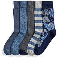 Algopix Similar Product 14 - Goodthreads Mens Patterned Socks Pack