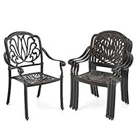 Algopix Similar Product 5 - Giantex Patio Chairs Set of 4