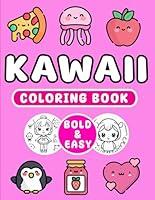 Algopix Similar Product 2 - Kawaii Coloring Book Bold And Easy