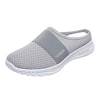 Algopix Similar Product 16 - Womens Solid Color Mules Soft Sole