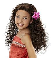 Algopix Similar Product 15 - Disney Moana Wig with Plumeria Flower