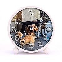 Algopix Similar Product 18 - Cute Color Alarm Clock Round Metal