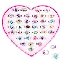 Algopix Similar Product 13 - Colorful Assorted Gem Star Adjustable