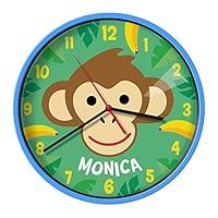 Algopix Similar Product 20 - Olive Kids Personalized Monkeys Clock