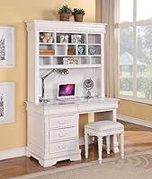 Algopix Similar Product 5 - HomeRoots Computer Hutch, White