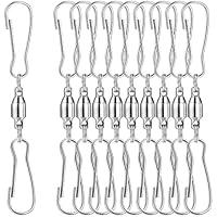Algopix Similar Product 11 - TecUnite 10 Pack Swivel Hooks Clips