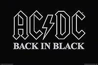 Algopix Similar Product 8 - ACDC  Back in Black  Wall Poster 24