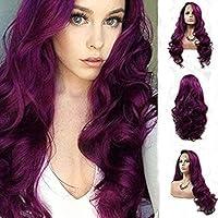 Algopix Similar Product 20 - Purple Lace Front Wigs for Women Body