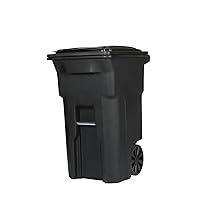 Algopix Similar Product 17 - BatanE 64 Gallon Black Garbage can with