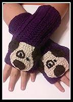 Algopix Similar Product 14 - Hand Crocheted Purple with Spotted Dog