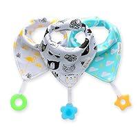 Algopix Similar Product 5 - Baby Bandana Drool Bibs 3Pack and
