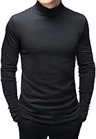 Algopix Similar Product 3 - Mens Fashion Mock Turtleneck TShirts