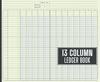 Algopix Similar Product 20 - 13 Column Ledger Book Account Tracker