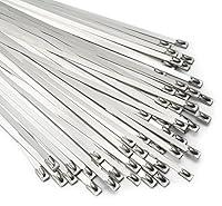 Algopix Similar Product 20 - Metal Zip Ties 118 inch 100pcs 304